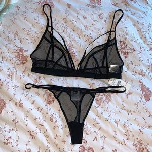 NWT Fashion Nova sheer sexy lingerie set, size XL